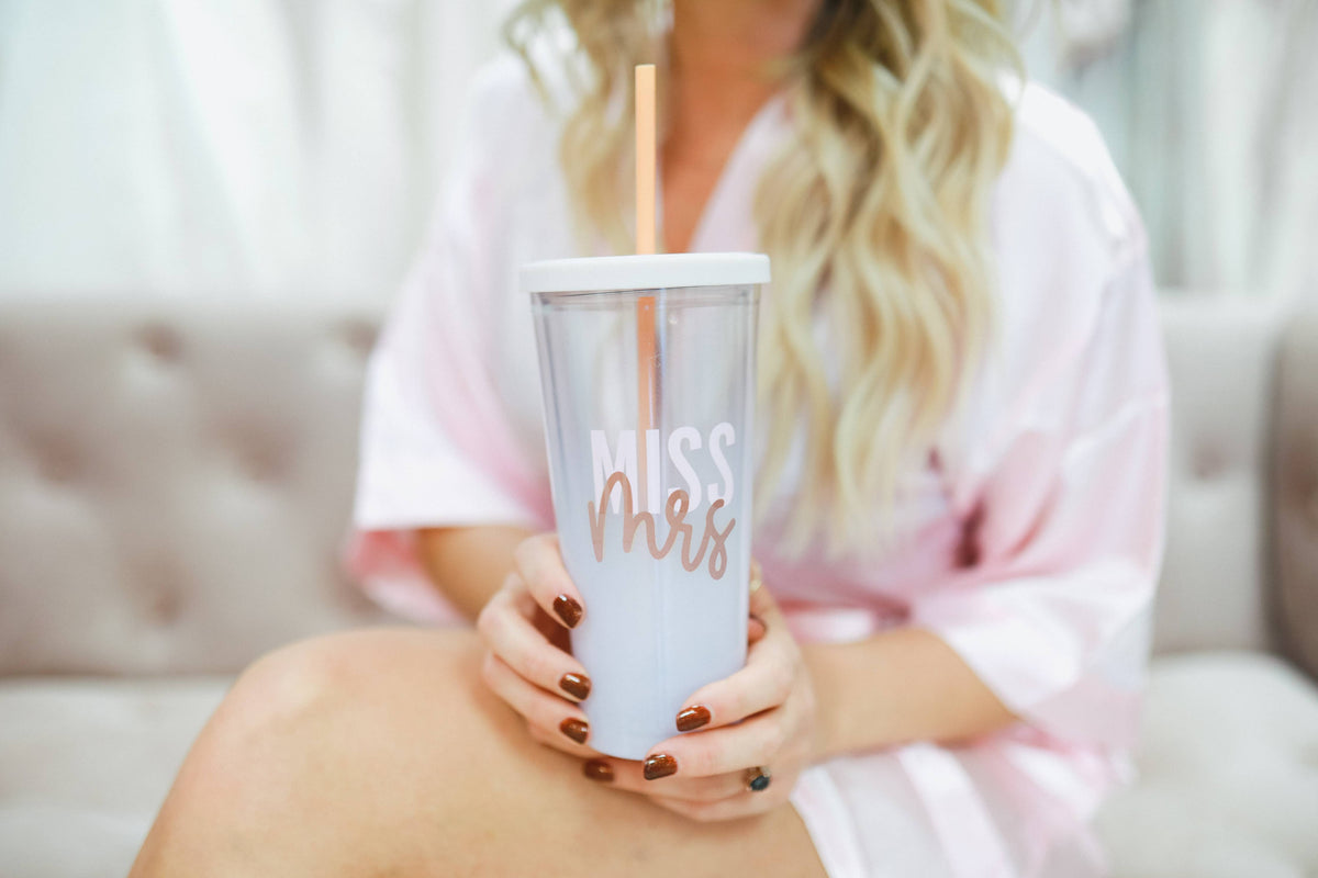 Miss to Mrs. Bachelorette & Wedding Tumbler