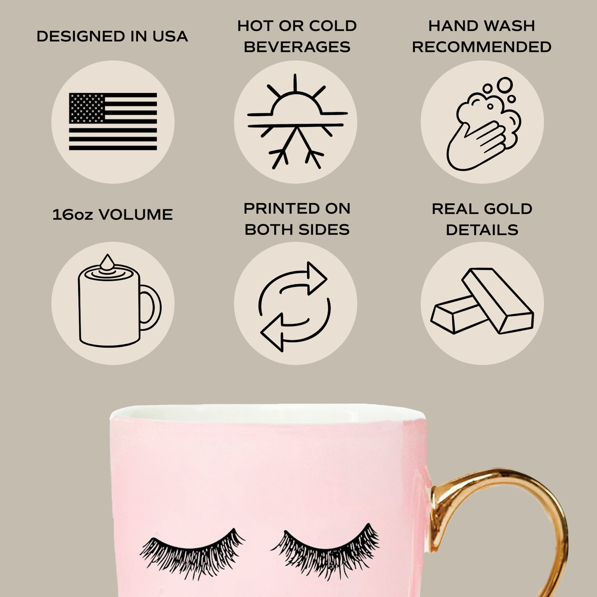 Eyelashes Coffee Mug - Gifts & Home Decor
