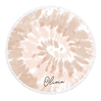 Tie Dye Round Towel