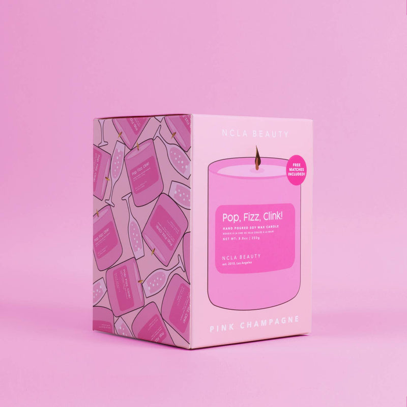 Pop Fizz Clink! (Pink Champagne) Soy Wax Candle