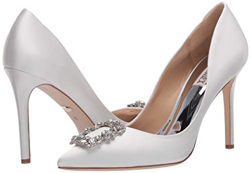 Badgley Mischka Women's Cher Pump, Soft White, 5 M US