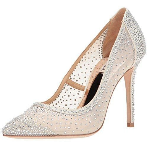 Bride Savvy LLC -Your Bride Box Badgley Mischka Women's Weslee Pump, Ivory, 5 M US