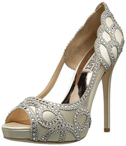 Bride Savvy LLC -Your Bride Box Badgley Mischka Women's Witney Pump, Ivory, 5 M US